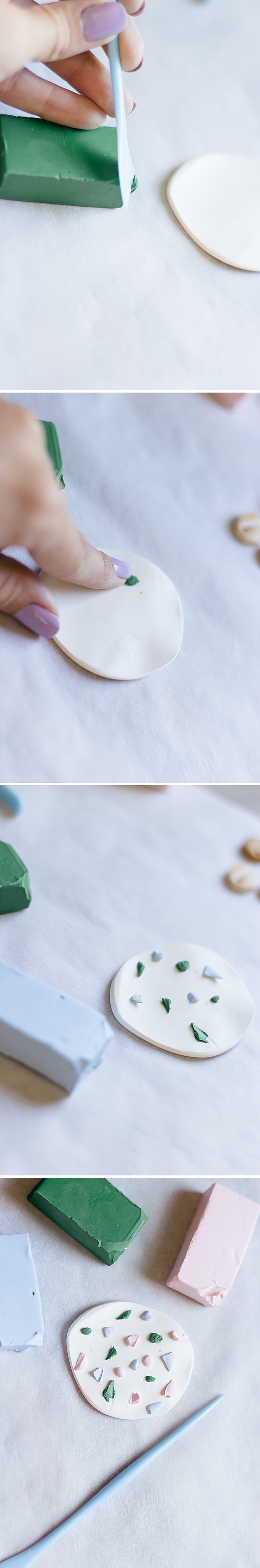 These clay baked earrings are modern and easy to make! You can gift them to your bridesmaid and also make a pair for yourself!
