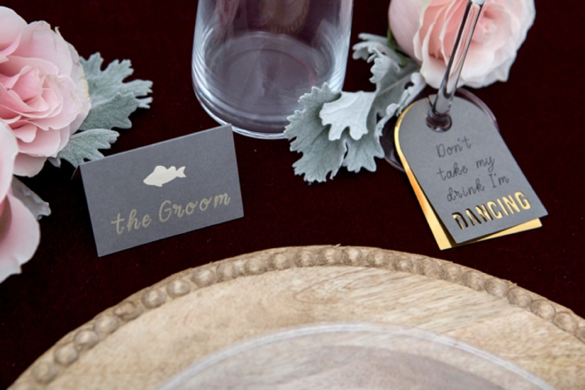 Make your own Entree Seating Cards and Don't Take My Drink I'm Dancing Cards using your Cricut!