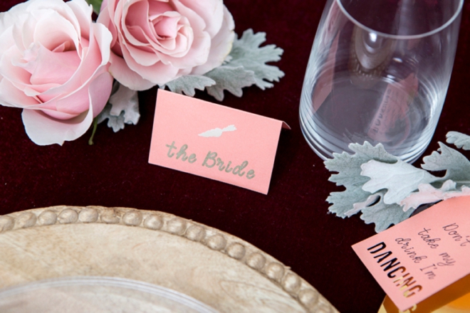 Learn how to make adorable custom Entree Seating cards using your Cricut Explore!