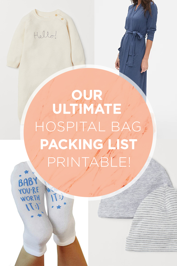 Our ultimate hospital bag packing list printable... check it out mamas!