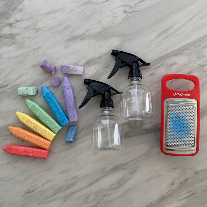 How To Make Kids Chalk Spray The Easy Way - Something Turquoise