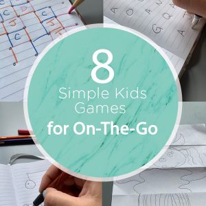 These super simple kids games are perfect for on the go entertainment!