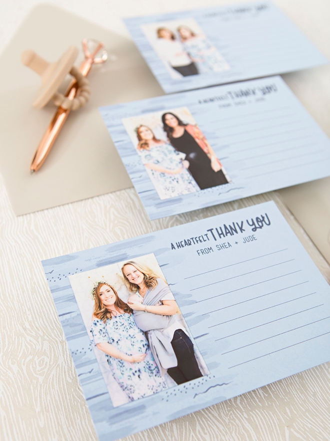 Free printable and editable photo thank you cards with Canon IVY!