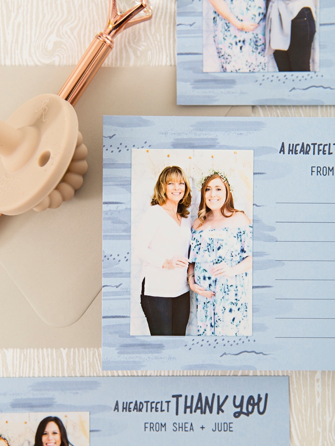Send printed photos along with your thank you cards!