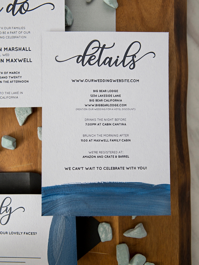 Learn how to hand paint these free wedding invitations!