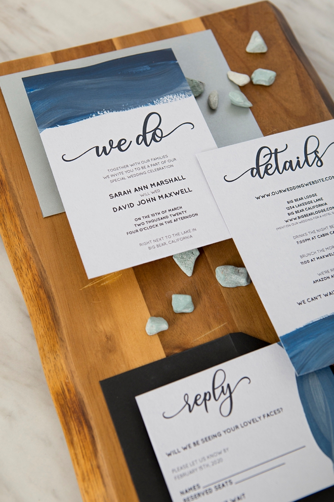 Learn how to hand paint these free wedding invitations!
