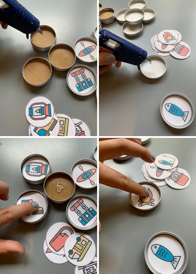 How to make creative modern story starter magnets that are perfect to inspire creative thinking in kids!