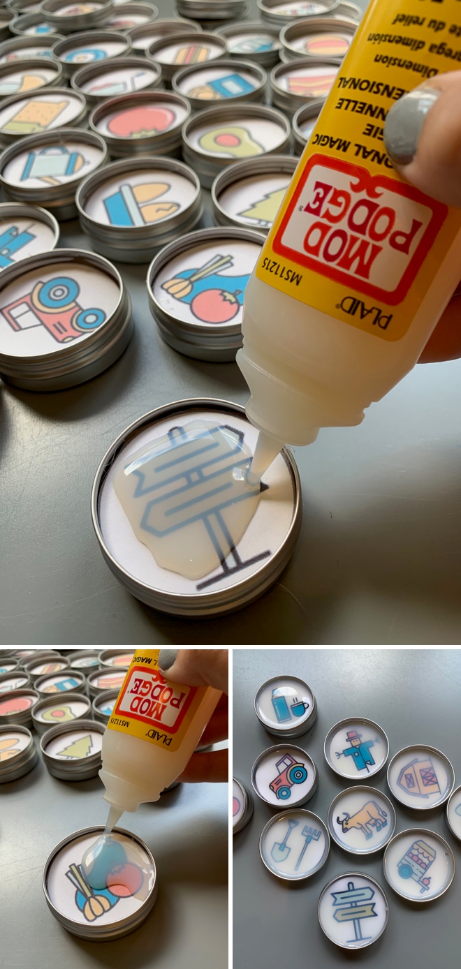 How to make creative modern story starter magnets that are perfect to inspire creative thinking in kids!