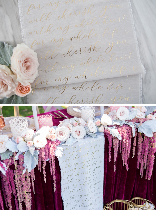 How to create your own custom wording table runner with Cricut and Martha Stewart!