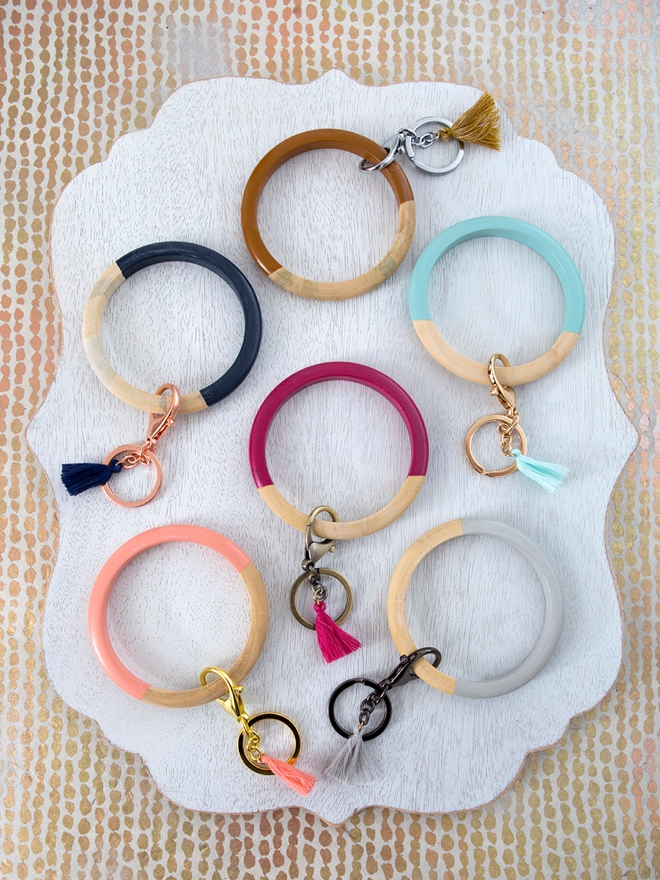 How to make adorable and easy bangle keychain bracelets!