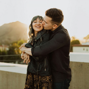 OMG! We are smitten with this fun + edgy California rooftop engagement session on the blog today!