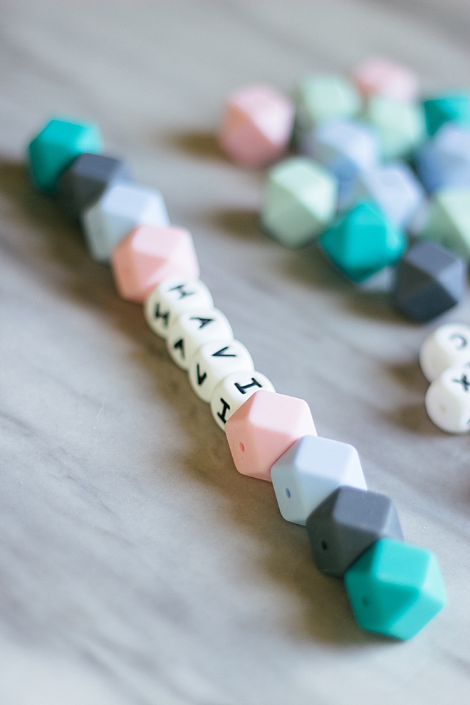 DIY Custom Cute Pacifer Teether Beads Clip for Baby