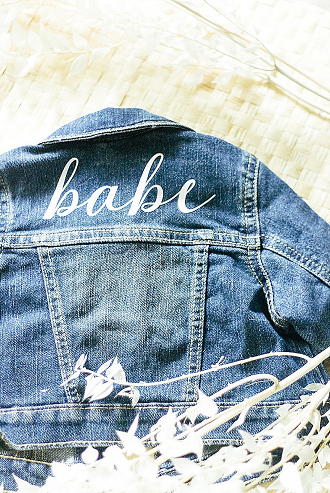 What could be more adorable than a jean jacket on a baby? Adding a little 
