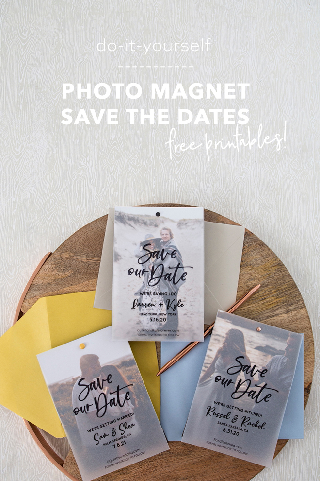 These Free Edit Print Photo Magnet Save The Dates Are Gorgeous