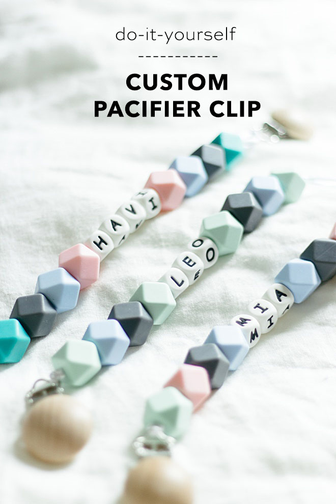 Personalized pacifier sale clip