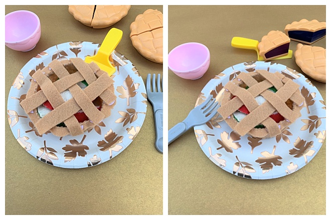 Felt Apple Pie Making Toy Kit