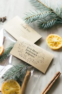 DIY Very Merry Simmering Christmas Wedding Favor Potpourri