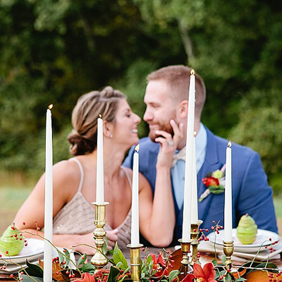 OMG! We're in LOVE with this gorgeous jewel toned styled elopement!