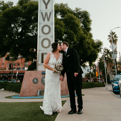 Obsessing over this adorable Mr. and Mrs. and their handmade day!