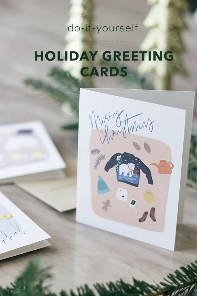 How CUTE are these free holiday card printables from Hein & Dandy?!