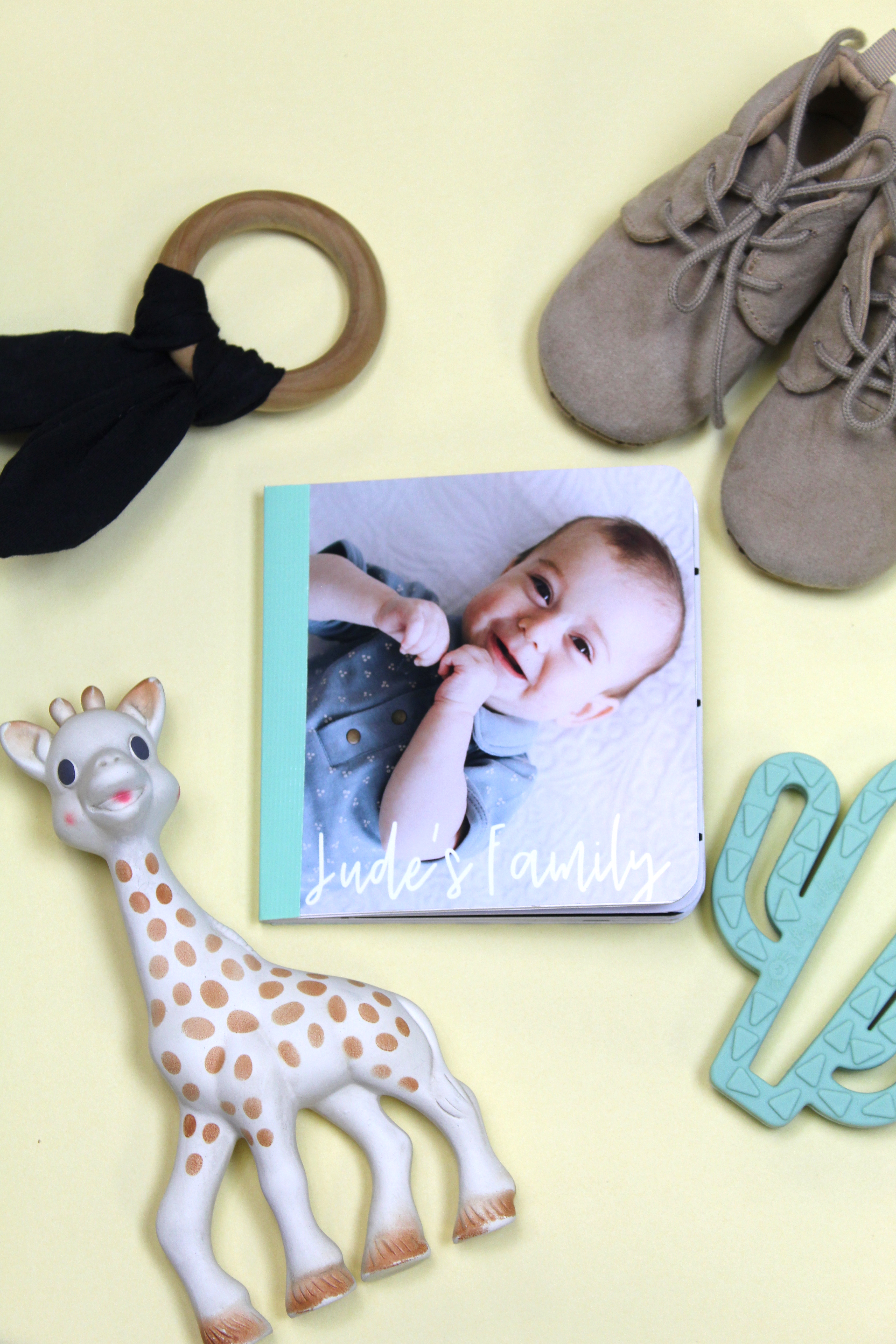 Create a totally adorable family board book for the little in your life!