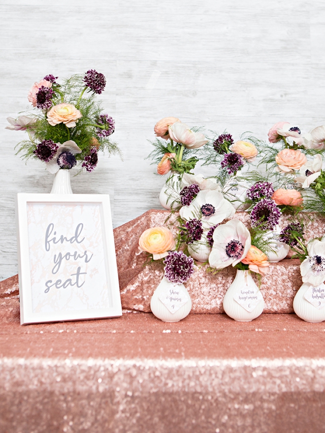 How to make gorgeous bud vase floral favors!