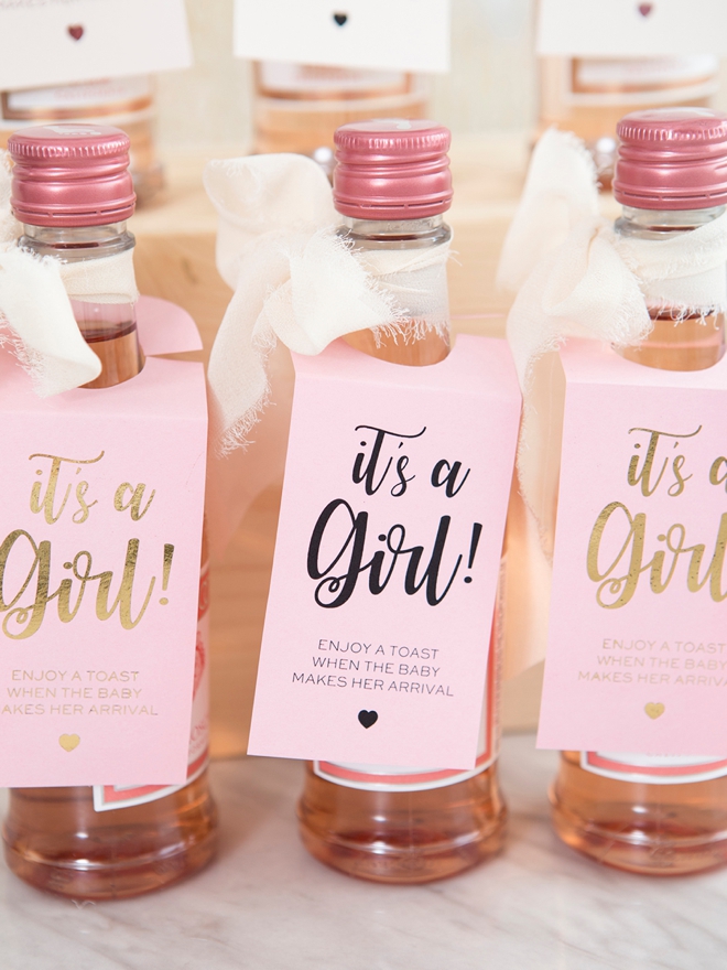 baby shower liquor favors