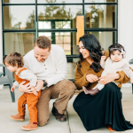 This adorable holiday card shoot from this gorgeous boho SoCal family is so cute!
