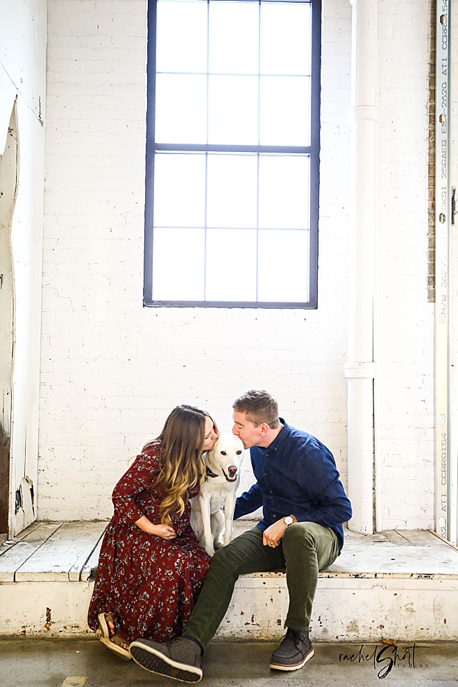 Swooning over these darling maternity photos in industrial Minnesota.