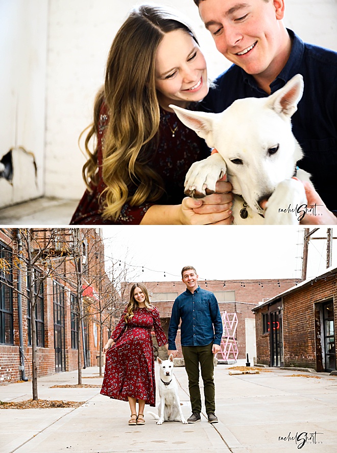 Swooning over these darling maternity photos in industrial Minnesota.