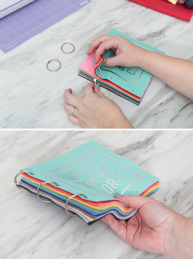 How to make an adorable custom felt book of colors!
