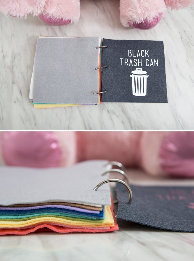 Learn how to make a felt book of colors for your toddler!