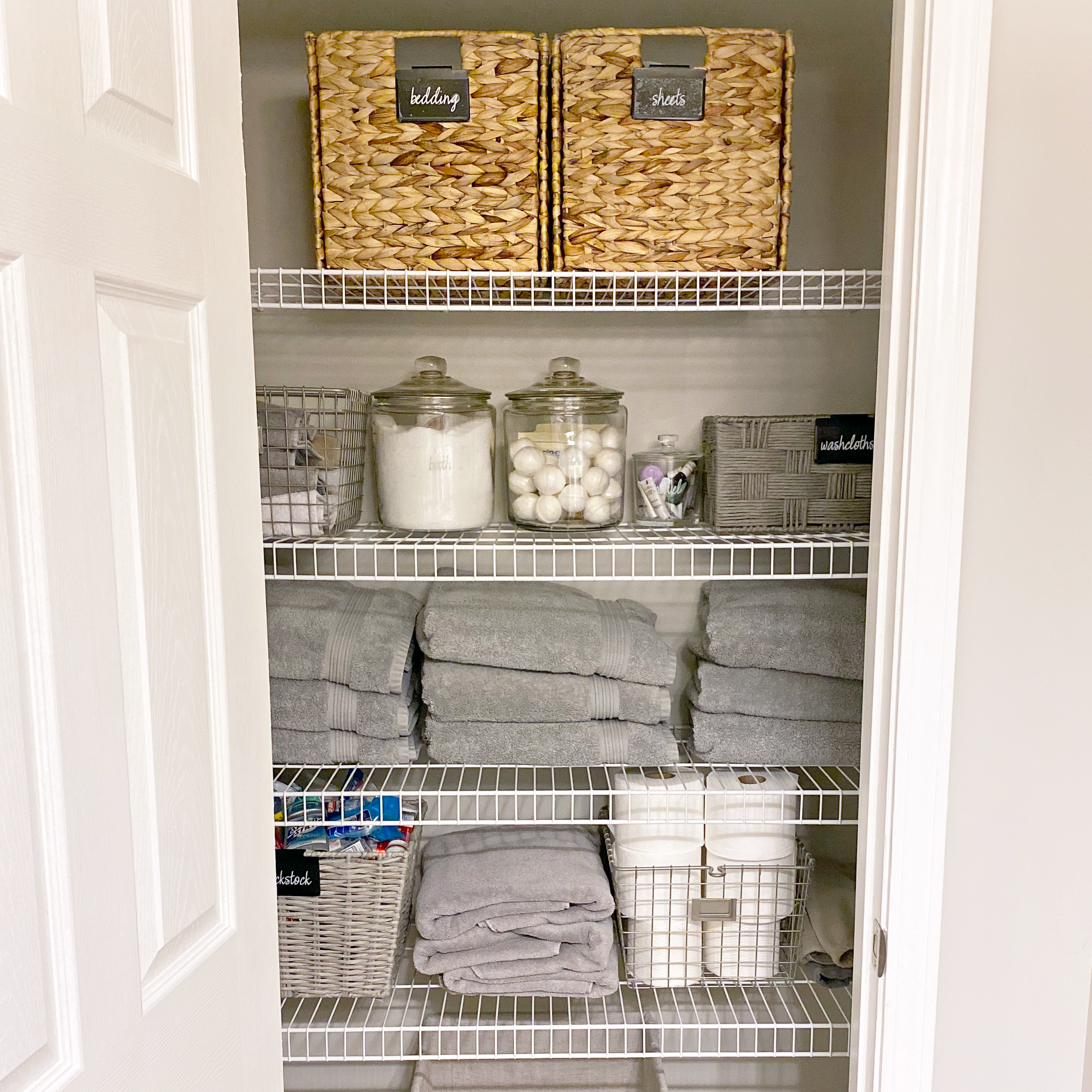 Pantry Cabinet Organization and Printable Labels - Bless'er House