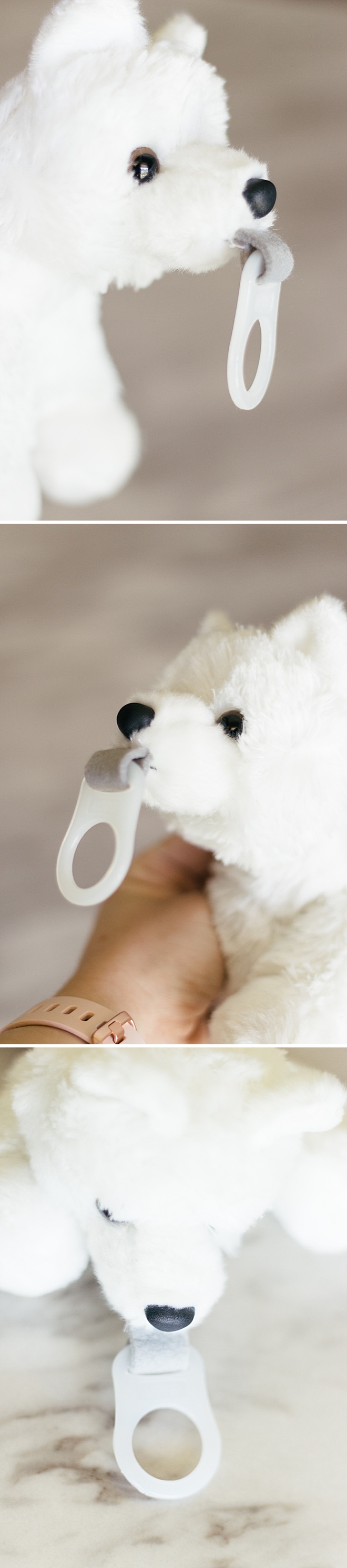 HOW CUTE! Now you can make a personalized stuffed animal pacifier holder!