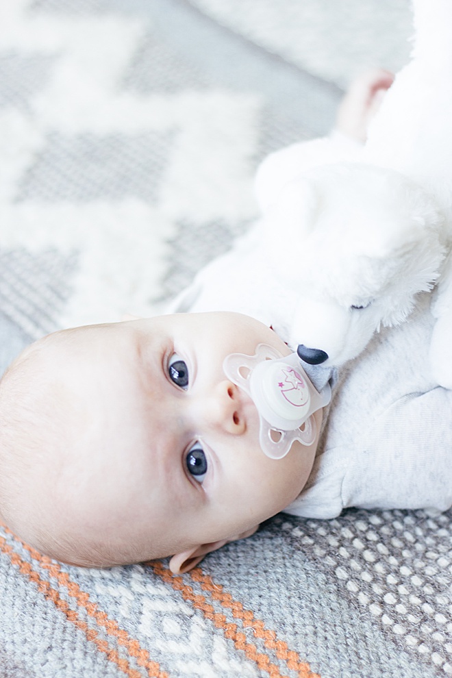 Binky with stuffed sales animal attached