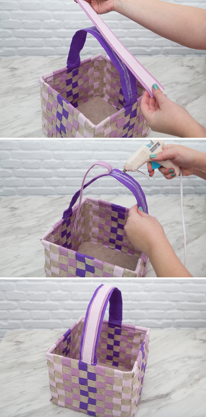 Make your own amazing woven felt baskets, free pattern!