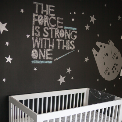 We are LOVING this adorable Star Wars themed nursery on the blog! Don't miss all of the adorable details!