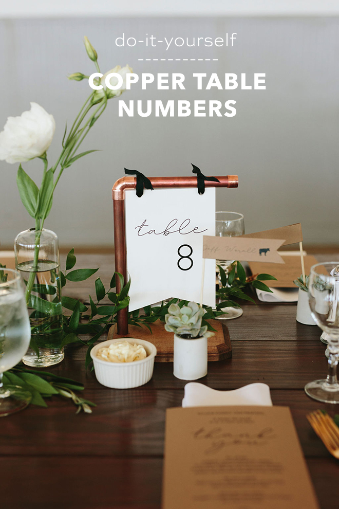 DIY Copper Table Number Tutorial