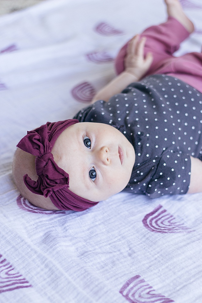 Make this trendy rainbow muslin blanket for your baby!