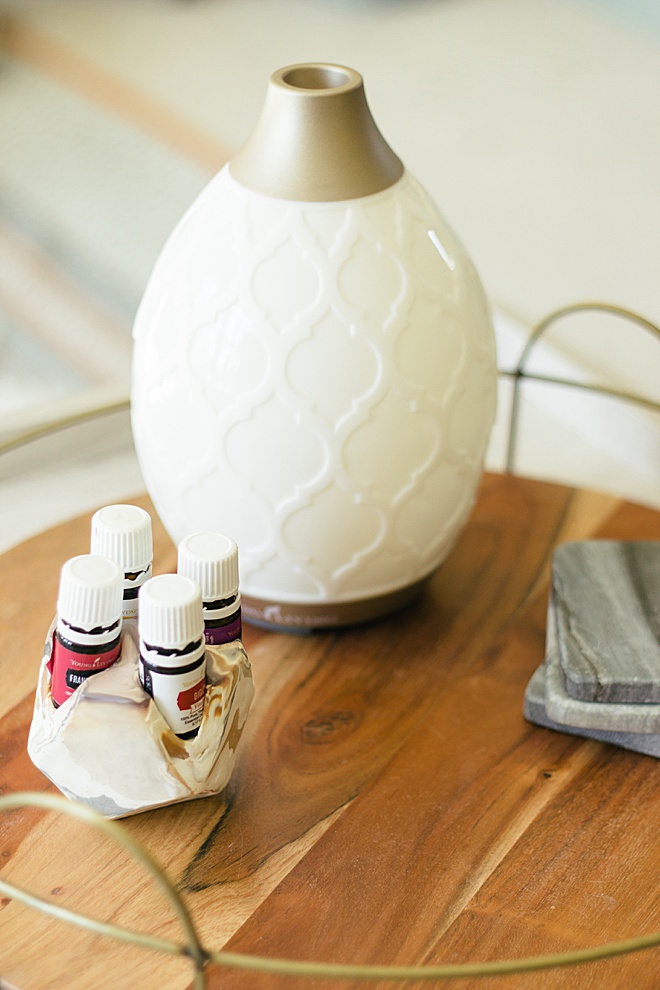 Let's turn this beautiful ball of clay into a marbled geometric essential oil holder!