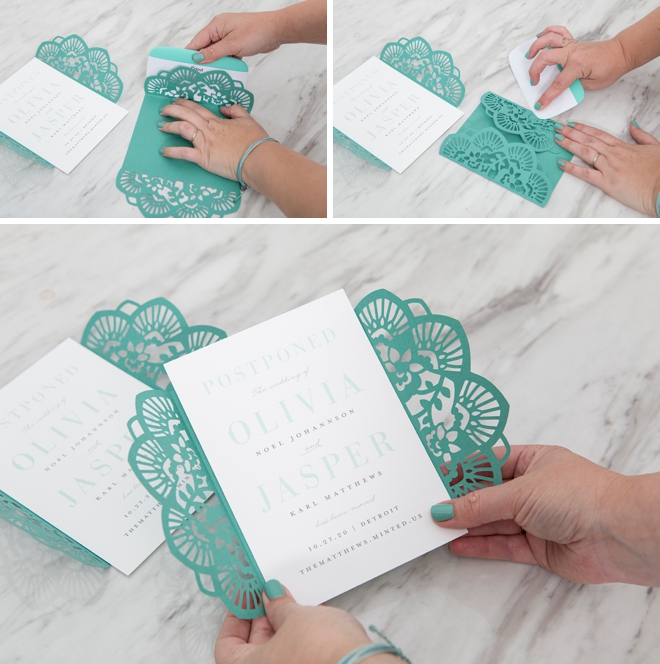 Learn how to make your own custom invitation wraps!