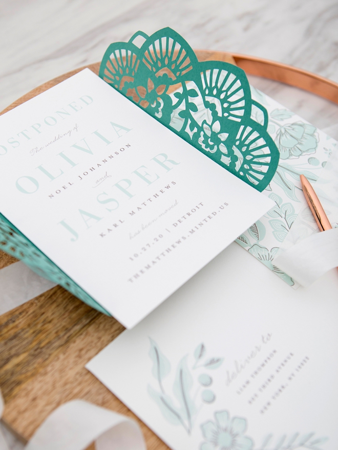 Stunning, Homemade Wedding Invitation Wraps With Minted & Cricut (6 ways!)