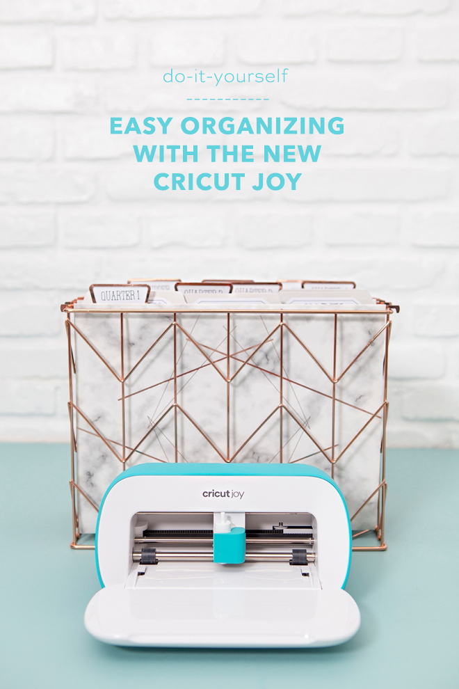 How to use the new Cricut Joy to easily organize your home!