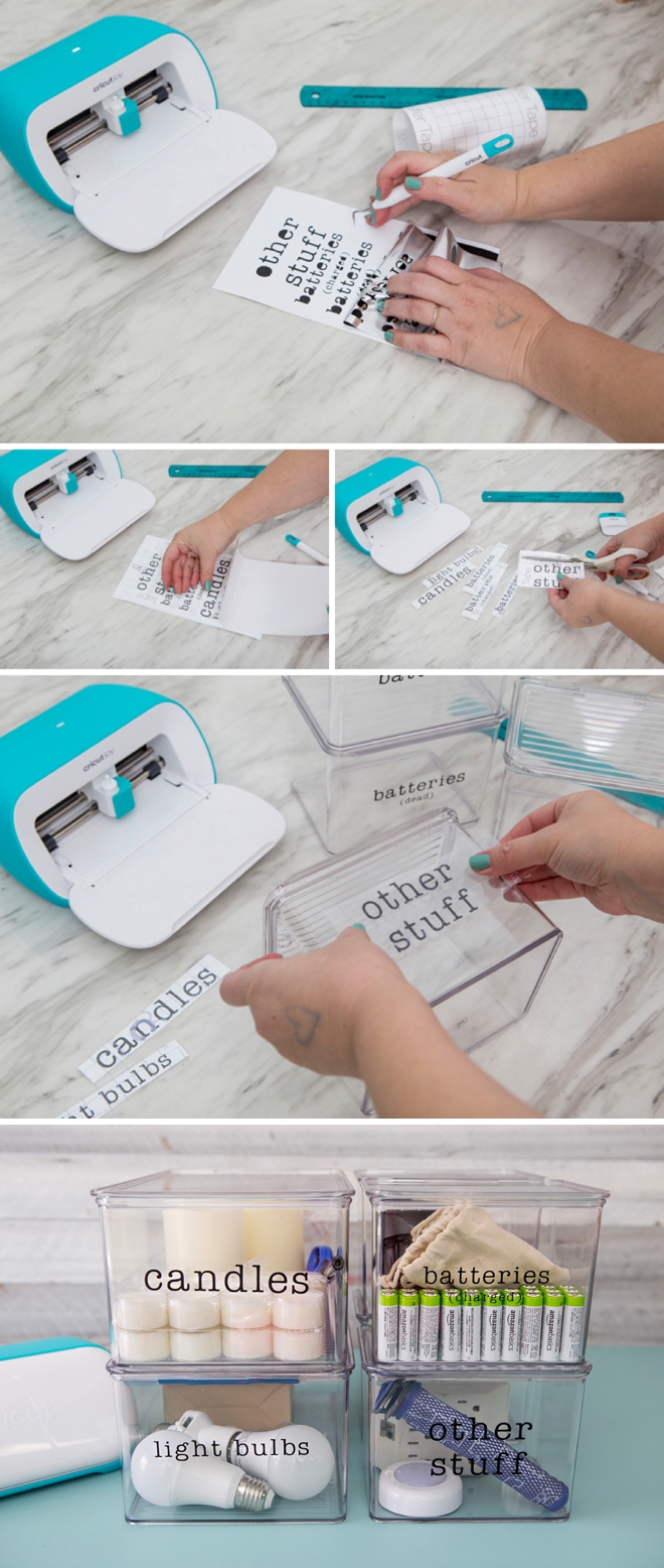 How to use the new Cricut Joy to easily organize your home!