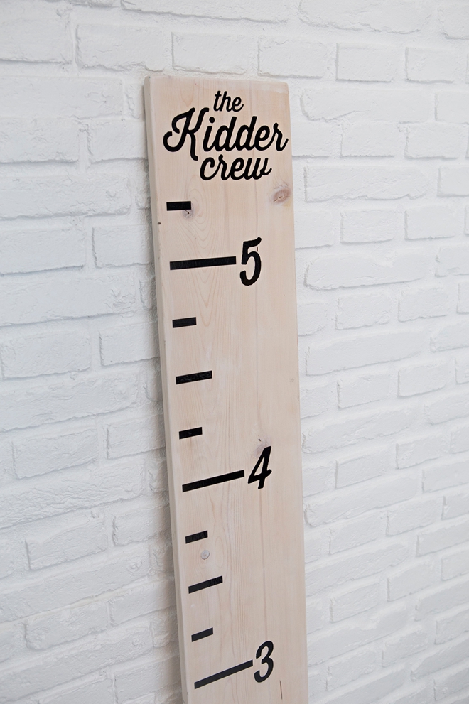 Making A Kid's Height Chart With Cricut