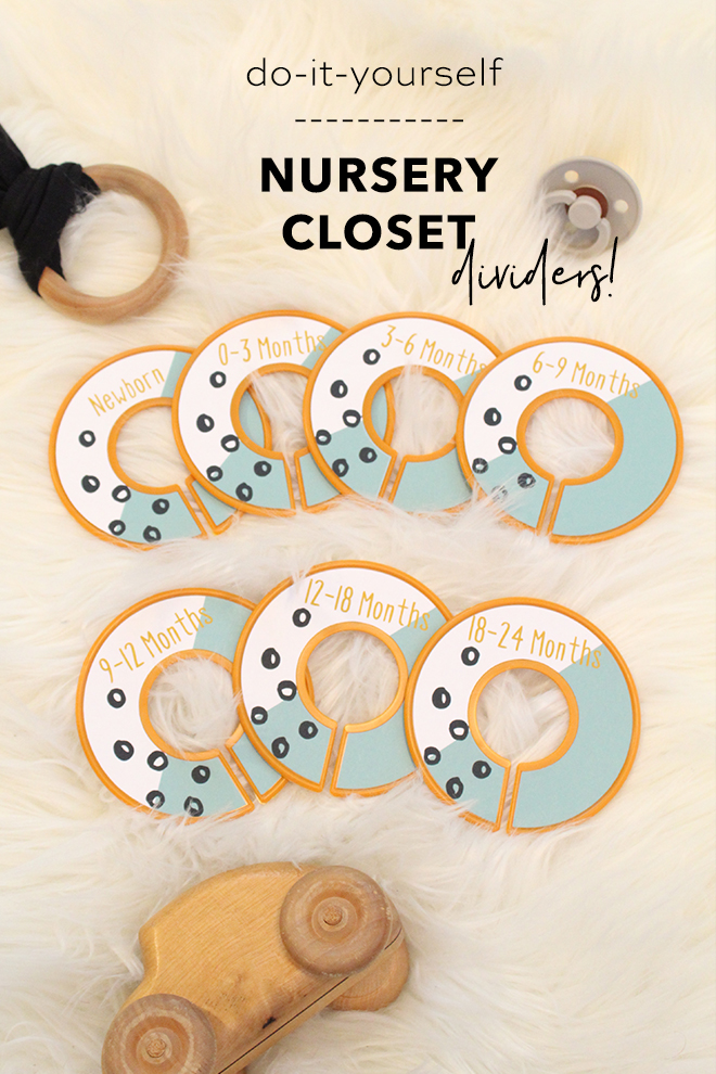 Baby closet outlet dividers diy