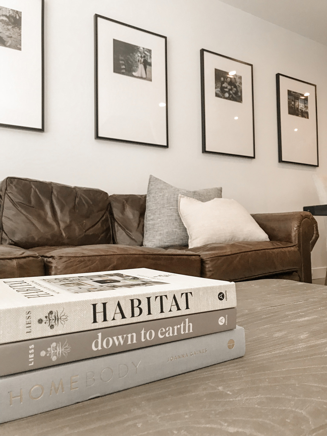 This oversized mat frame DIY looks so easy! I'm also loving the minimalist, natural home decor. #homedecor #decordiy #diy