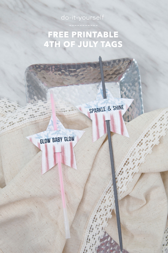 Free printable 4th of July tags!