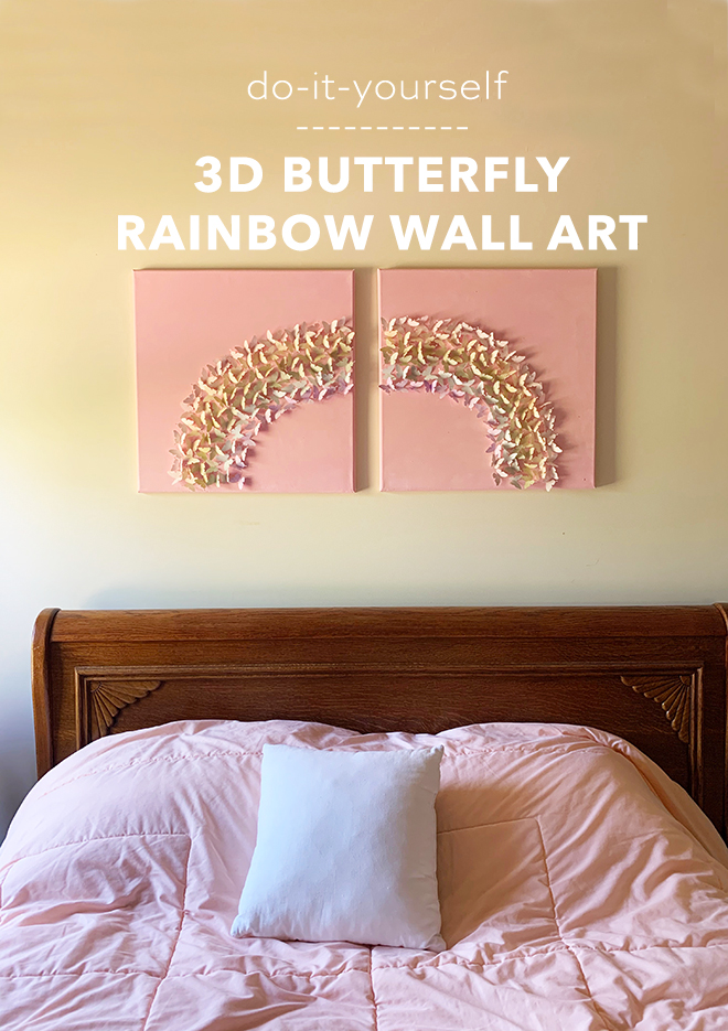 Download Diy 3d Butterfly Rainbow Art Something Turquoise