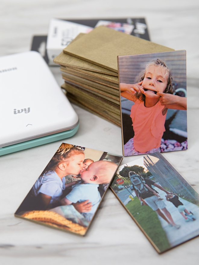Use your Canon IVY mini printer to make the most adorable photo memory matching game!